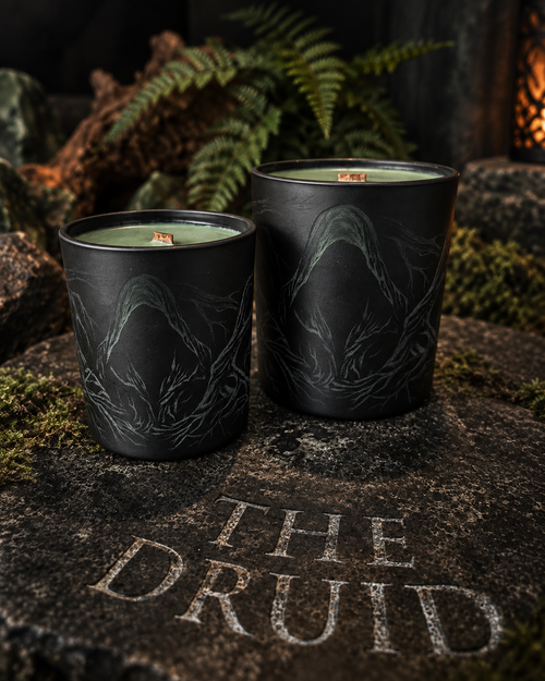 THE DRUID CORE and RITUAL scented candles by RELIC