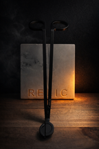 The Umbra matte black wick cutter by RELIC